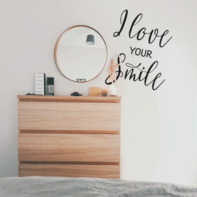 Wandtattoo I love your smile