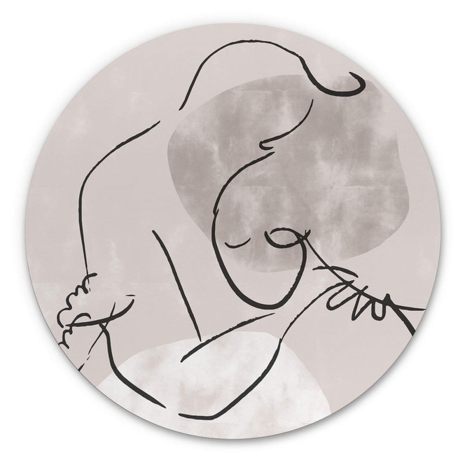 Alu-Dibond 1X Studio - The Hug - Rund