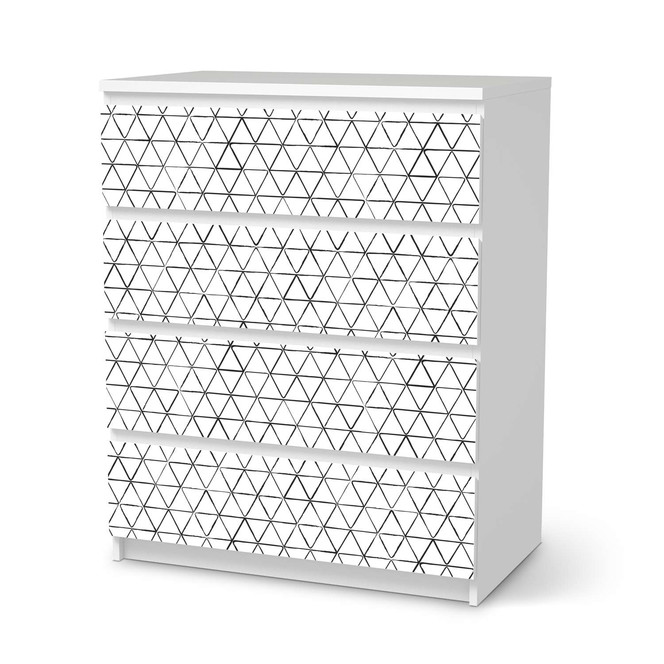 Folie IKEA Malm Kommode 4 Schubladen - Mediana- Bild 1