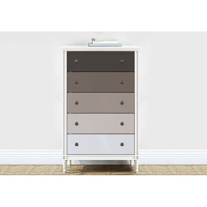 Möbelfolie, Dekofolie - abwischbar - Farbverlauf Braun - 5er Set