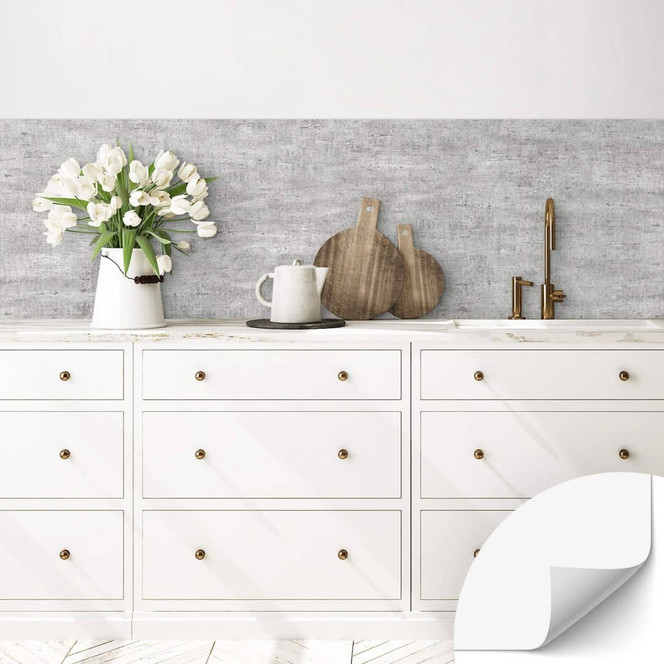 Selbstklebende Küchenrückwand Helle Betonwand