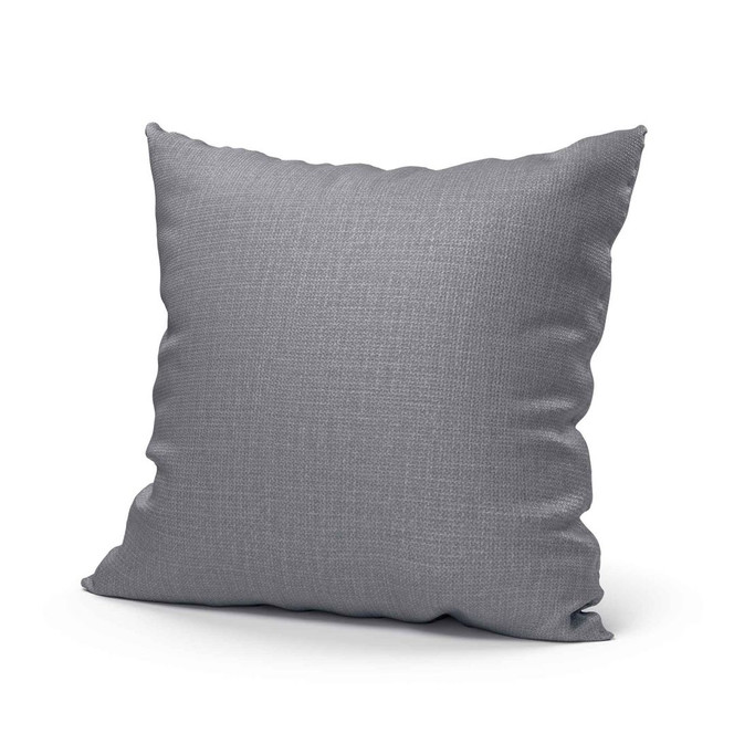 Uni Kissenhülle in silber in 40 x 40 cm