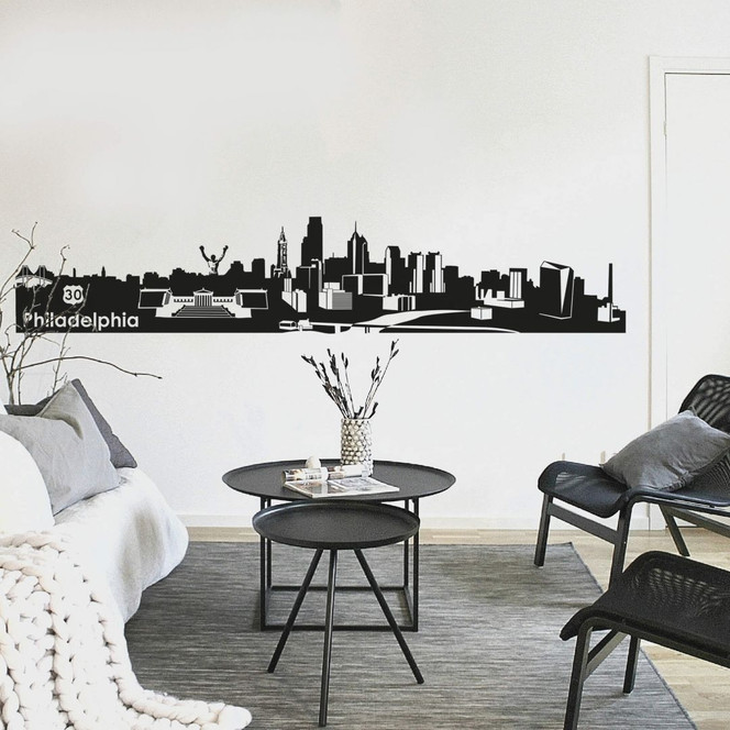 Wandtattoo Philadelphia Skyline