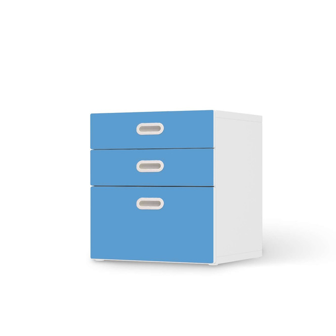 Folie IKEA Stuva / Fritids Kommode - 3 Schubladen - Blau Light- Bild 1