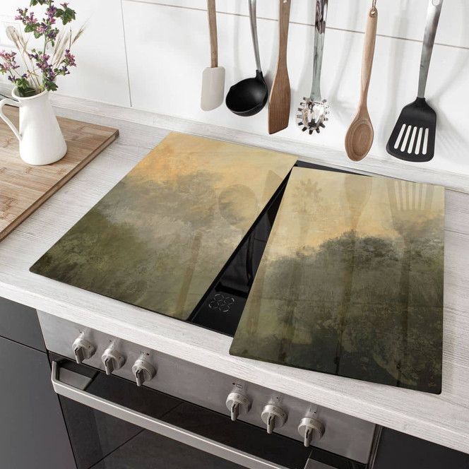 Herdabdeckplatte Verborgenes Licht im Morgennebel - Hobday