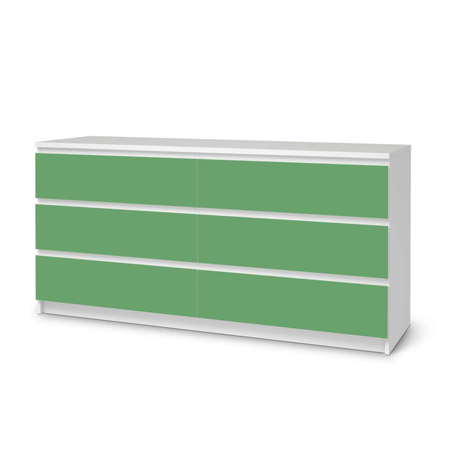 Möbelfolie IKEA Malm Kommode 6 Schubladen (breit) - Grün Light- Bild 1