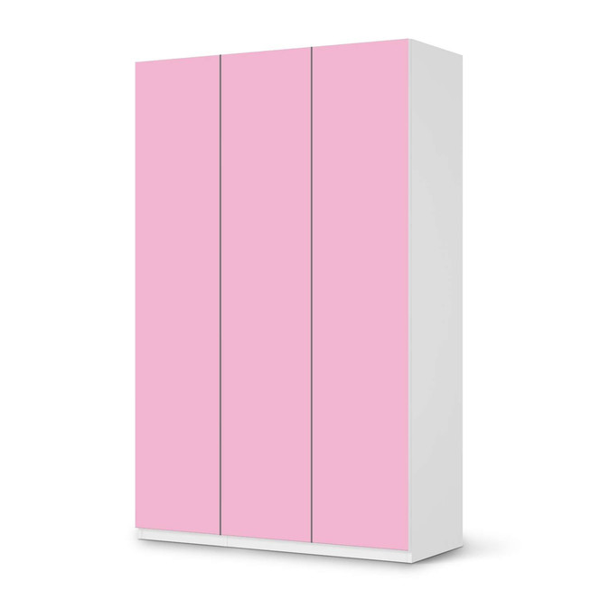 Möbelfolie IKEA Pax Schrank 236cm Höhe - 3 Türen - Pink Light- Bild 1
