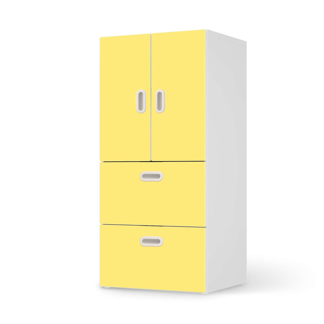 Möbelfolie IKEA Stuva / Fritids - 2 Schubladen und 2 kleine Türen - Gelb Light- Bild 1