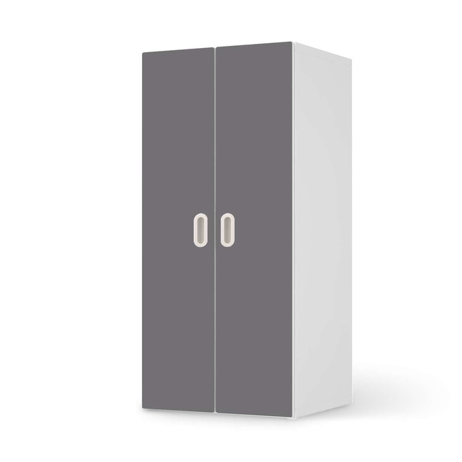 Möbelfolie IKEA Stuva / Fritids Schrank - 2 grosse Türen - Grau Light- Bild 1