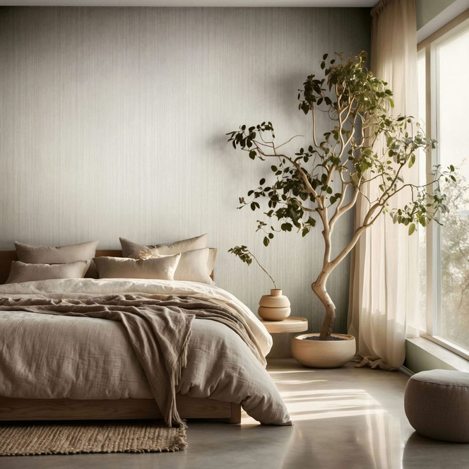 Vliestapete Linien Streifen Modern, Klassisch matt in Beige - Papis Loveday