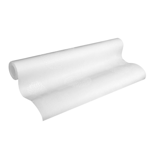 A.S. Création Vliestapete Meistervlies Blumentapete floral überstreichbar weiss