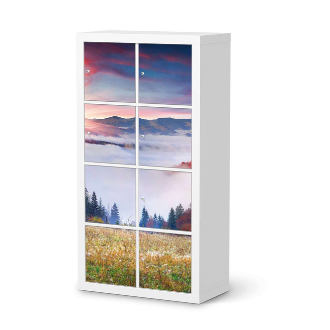 Klebefolie IKEA Expedit Regal 8 Türen - Herbstwald- Bild 1
