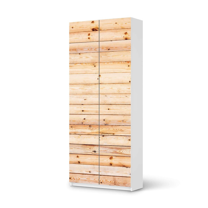 Möbelfolie IKEA Pax Schrank 236cm Höhe - 2 Türen - Bright Planks- Bild 1
