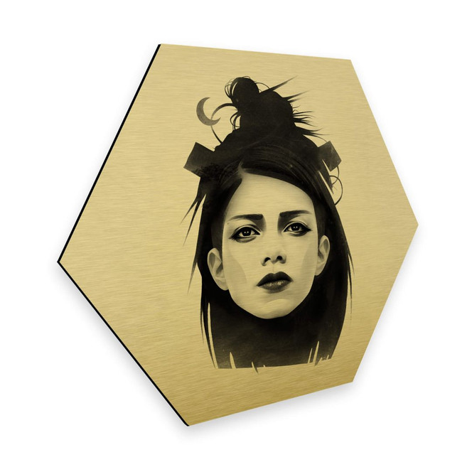 Hexagon - Alu-Dibond-Goldeffekt - Ireland - Undone