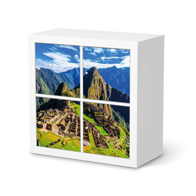 Klebefolie IKEA Kallax Regal 4 Türen - Machu Picchu- Bild 1