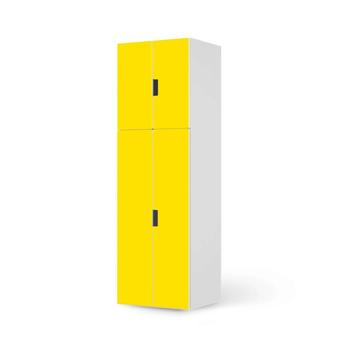 Möbelfolie IKEA Stuva / Malad - 2 grosse Türen und 2 kleine Türen - Gelb Dark- Bild 1