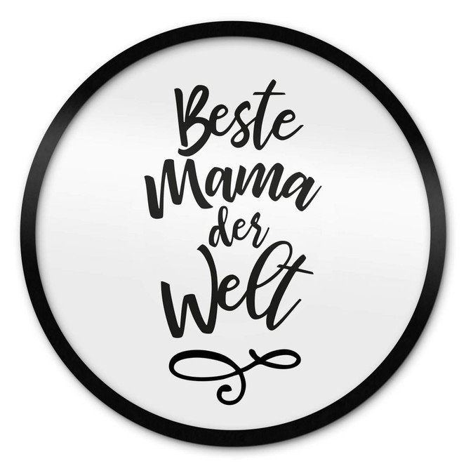 Poster Beste Mama der Welt - Rund