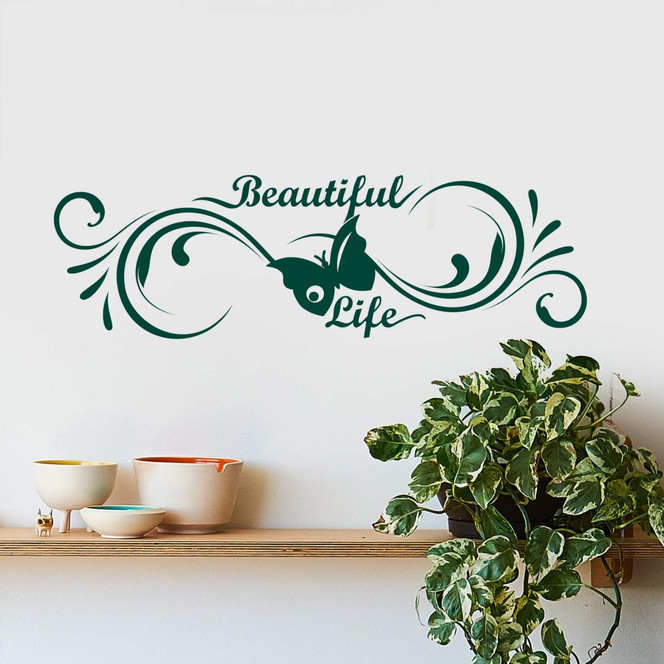Wandtattoo Beautiful Life