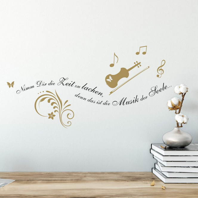 Wandtattoo Nimm dir Zeit zu lachen... 3 (2-farbig)