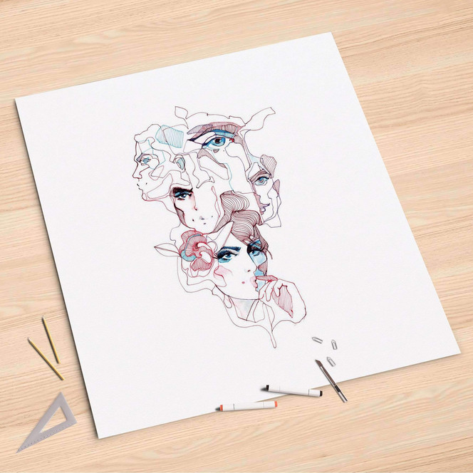 Folienbogen (90x90cm) - Symbiose- Bild 1