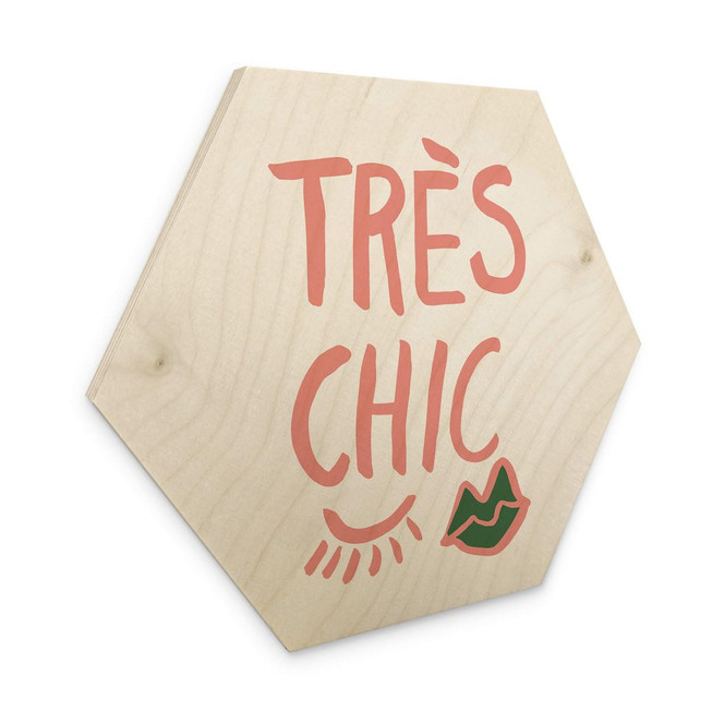 Hexagon Holzbild 1X Studio - Très chic