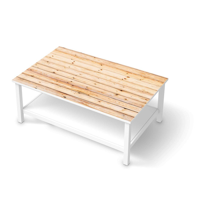 Möbelfolie IKEA Hemnes Tisch 118x75cm - Bright Planks- Bild 1