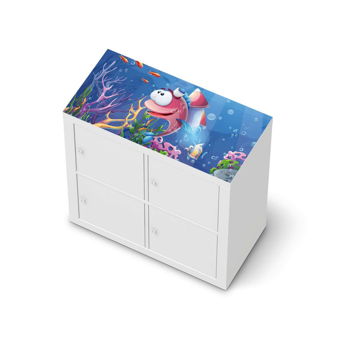 Möbelfolie IKEA Kallax Regal oben - Bubbles- Bild 1