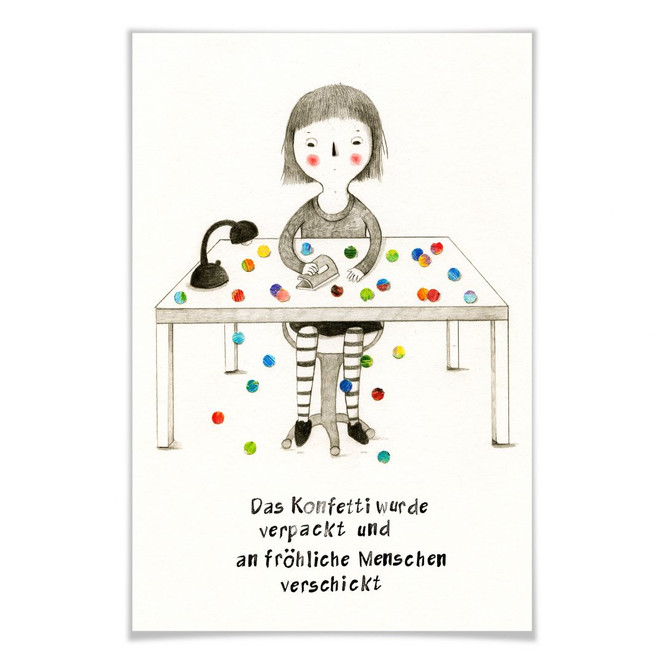 Poster Loske - Konfetti