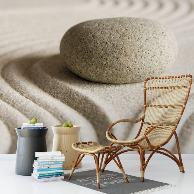 Fototapete Stone in Sand - 384x260cm - Bild 1