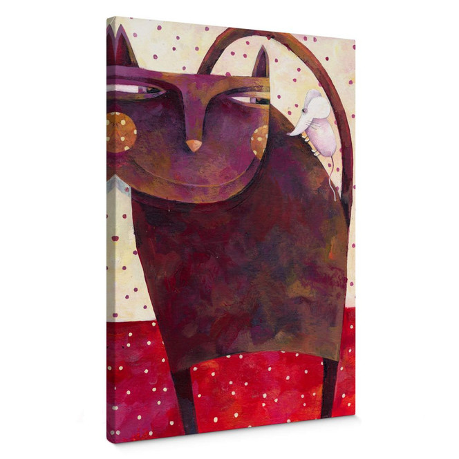 Leinwandbild Blanz - Katz und Maus