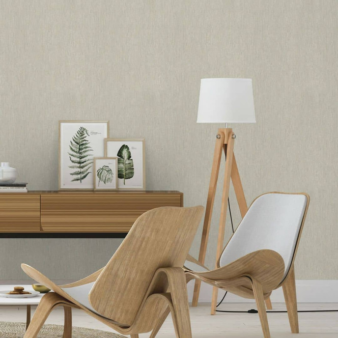 Rasch Vliestapete, Unitapete Welcome Home hellgrau