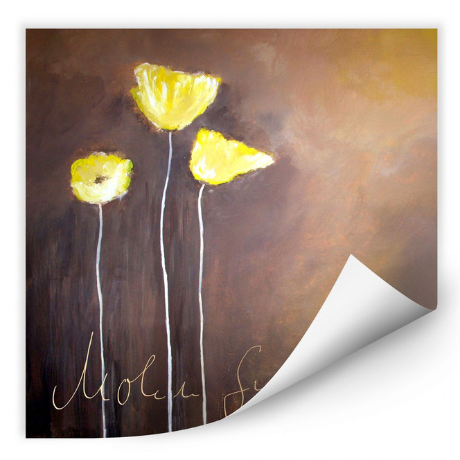 Wallprint Melz - Mohnsinfonie - quadratisch