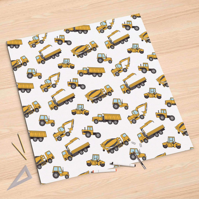 Folienbogen (90x90cm) - Working Cars- Bild 1