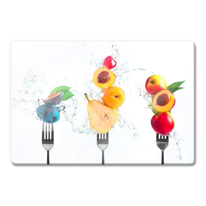Glasbild Belenko - Splashing Fruits 