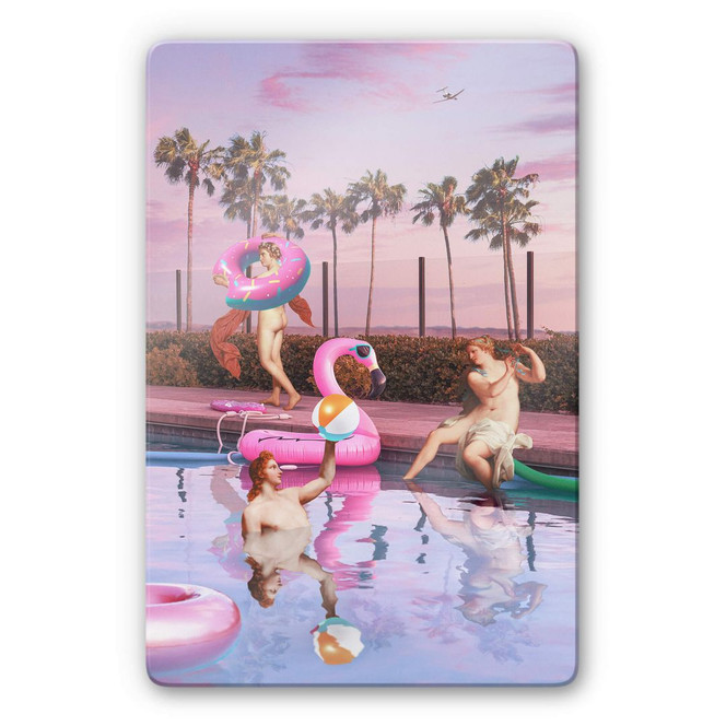 Glasbild Loose - Pool Party