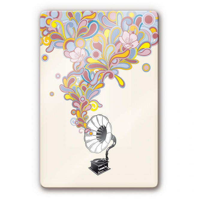 Glasbild Magic Music