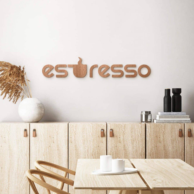 Holzbuchstaben Mahagoni Espresso