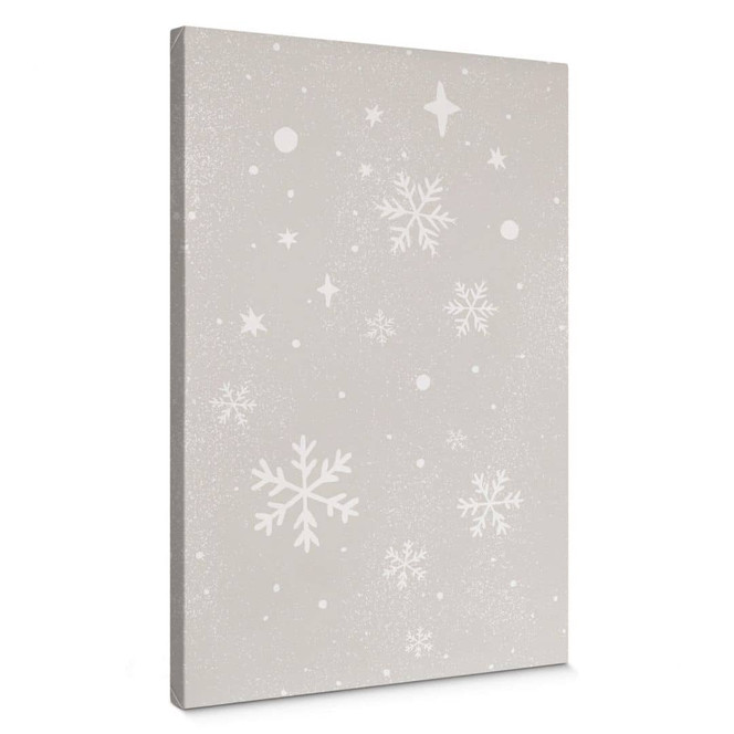 Leinwandbild Winter - Schneeflocken - Orara Studio
