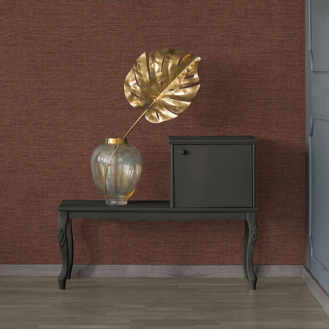 Livingwalls Tapete in Textil Optik Desert Lodge Vliestapete rot