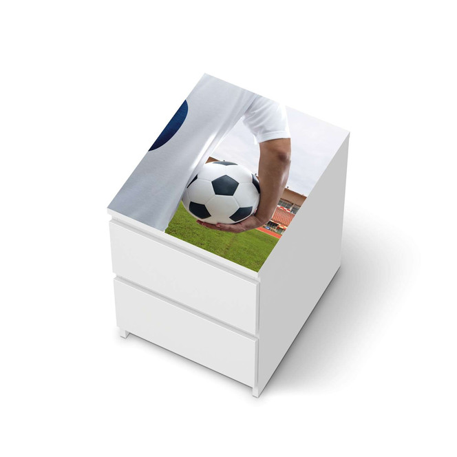 Möbelfolie IKEA Malm Kommode 2 Schubladen oben - Footballmania- Bild 1