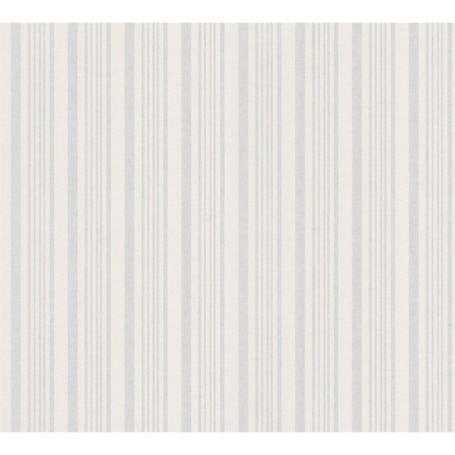 A.S. Création Vliestapete Meistervlies Streifentapete überstreichbar weiss