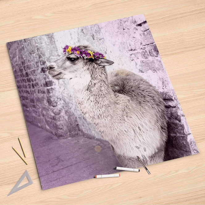 Folienbogen (90x90cm) - Miss Nepal- Bild 1