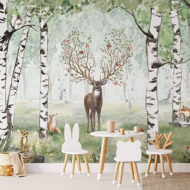 Fototapete Kikki Belle - Hirsch im Sommer