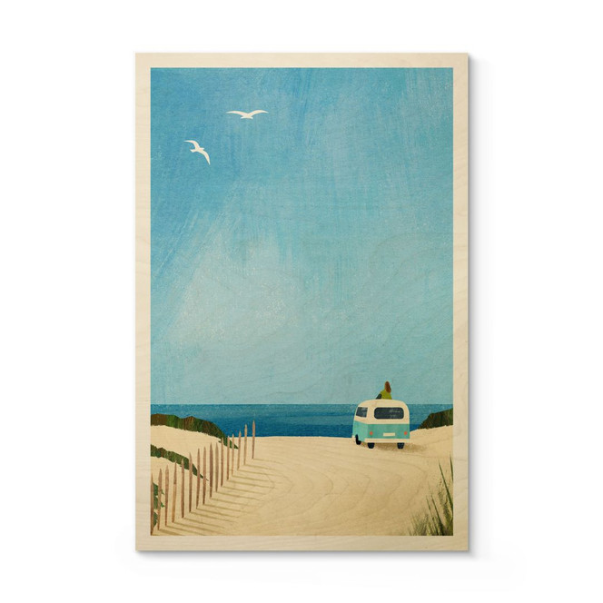 Holzbild Van Life - Urlaub am Meer - Rivers
