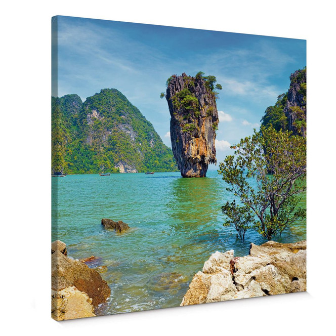 Leinwandbild Khao Ta-Pu Island - quadratisch