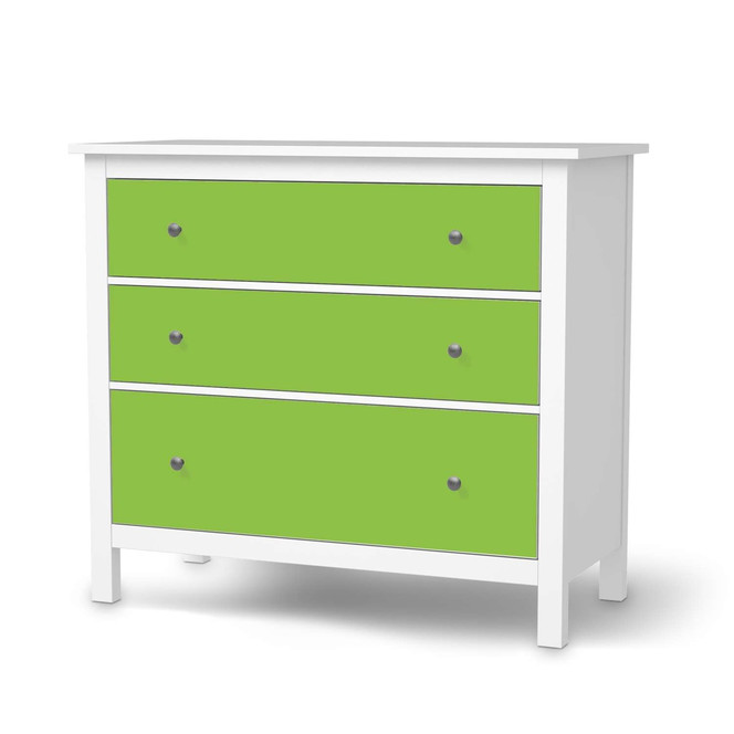 Möbelfolie IKEA Hemnes Kommode 3 Schubladen - Hellgrün Dark- Bild 1