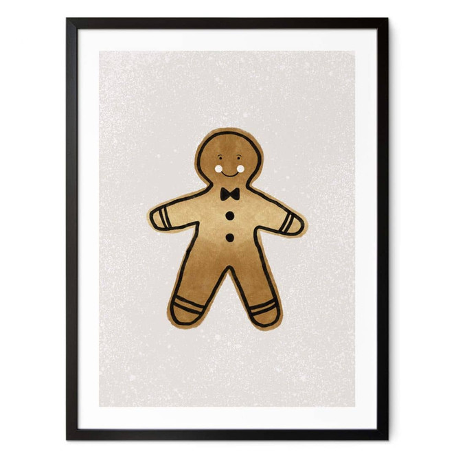 Poster Weihnachten - Lebkuchenmann - Orara Studio
