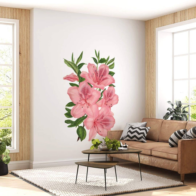 Wandtattoo Rosa Lilien