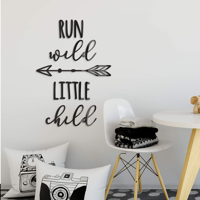 Acryldeko Run wild little child