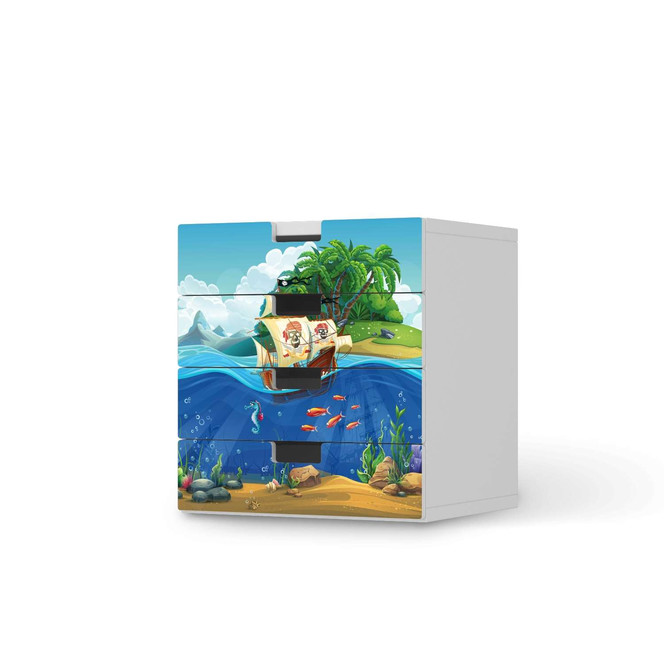 Klebefolie IKEA Stuva / Malad Kommode - 4 Schubladen - Pirates- Bild 1